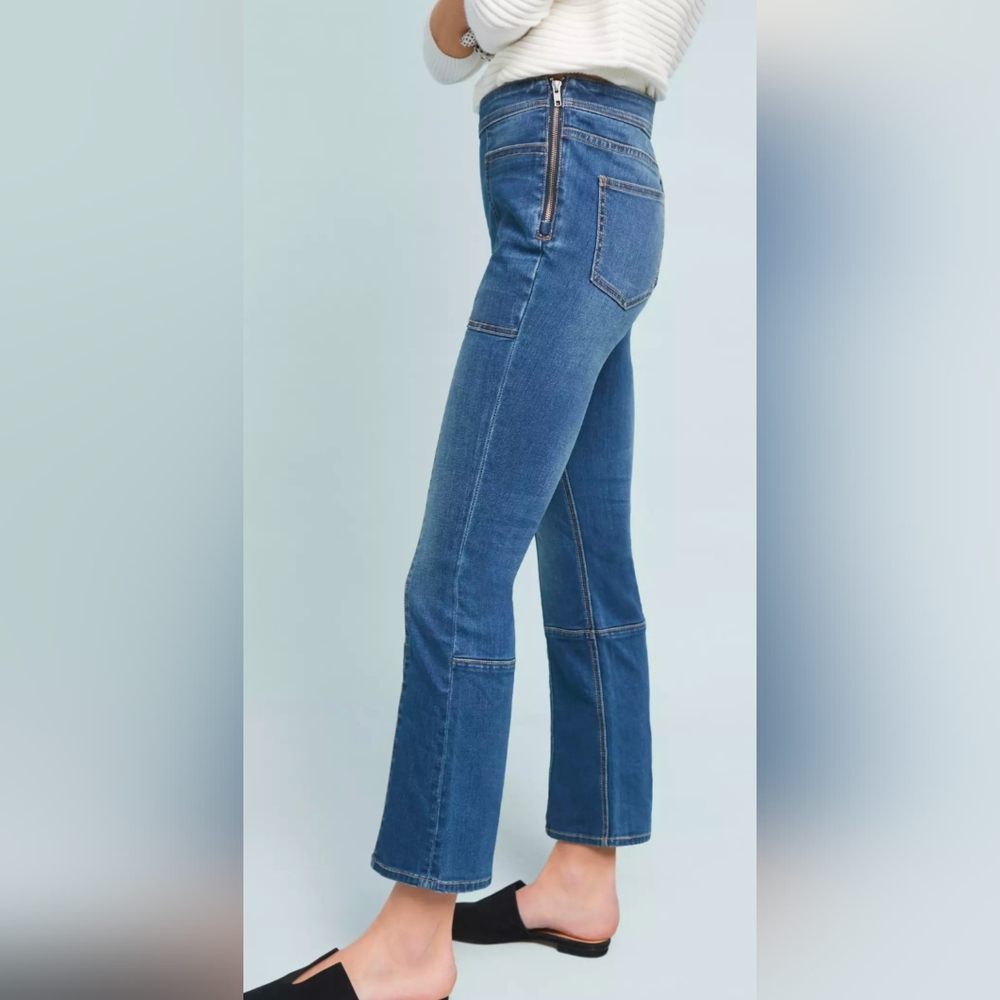Anthropologie Pilcro & the Letterpress Utility High Rise Cropped Boot Cut Jeans